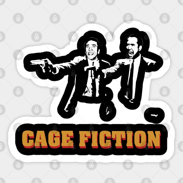 CAGE FICTION Sticker by SIMPLICITEE